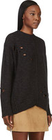 Thumbnail for your product : Etoile Isabel Marant Black Marled & Distressed Rohan Sweater