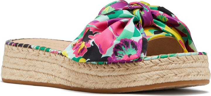 eva espadrille platform slide
