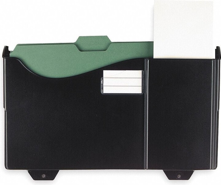 Officemate Wall Rack AddOn Pocket 1 Compartments, Plastic, Black