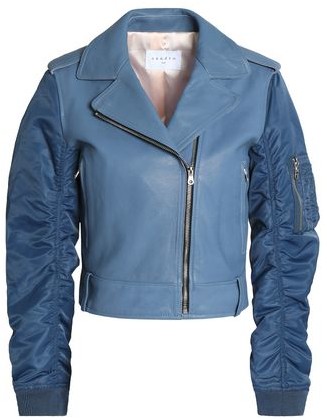Sandro Women's Leather & Faux Leather Jackets | Shop the world's 