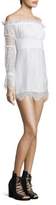 Thumbnail for your product : KENDALL + KYLIE Off-the-Shoulder Lace Romper