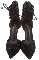 Thumbnail for your product : Schutz Suede Pointed-Toe Pumps w/ Tags