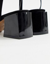 Thumbnail for your product : Honeywell ASOS DESIGN Block Heeled Sandals in black