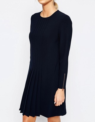Ted Baker Front Detail Pleat Dress
