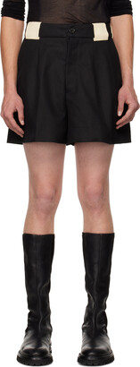 ADYAR SSENSE Exclusive Black & Beige Sepoy Shorts