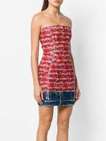 Thumbnail for your product : DSQUARED2 fitted dress with denim hem
