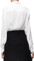 Thumbnail for your product : Stella McCartney Wilson Button-Front Silk Blouse, White