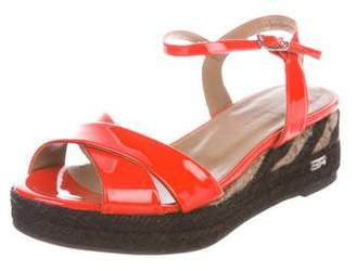 Sonia Rykiel Patent Leather Espadrille Sandals