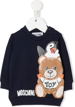 MOSCHINO BAMBINO Teddy Bear cotton sweatshirt