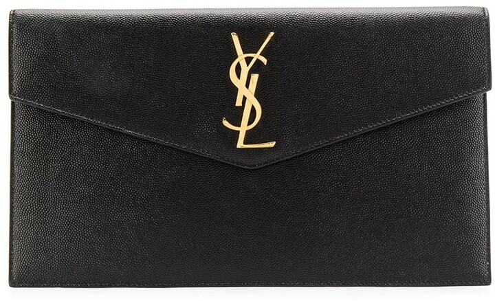 Saint Laurent YSL New Pouch Monogram Clutch Bag - Black for Women