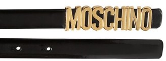 Moschino 2cm Logo Leather Belt