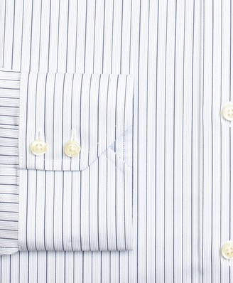Brooks Brothers Milano Slim-Fit Dress Shirt, Non-Iron Framed Music Stripe