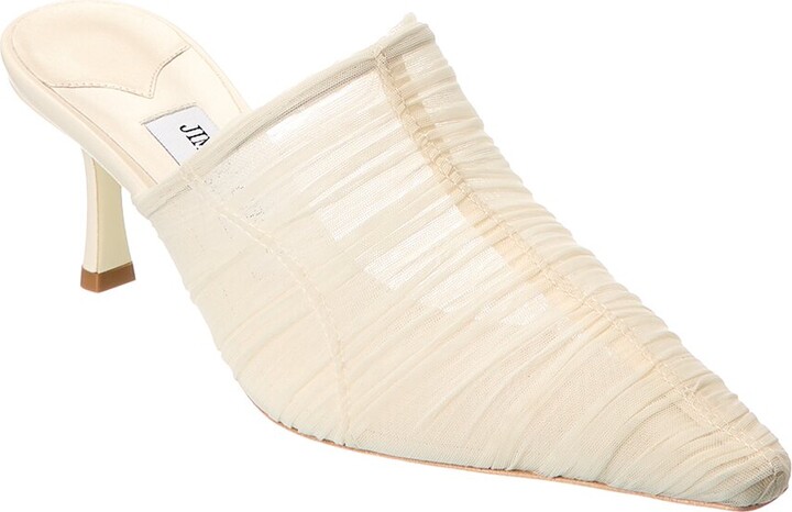Jimmy Choo Lotta 65 Ruched Tulle Mule