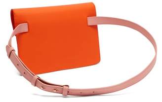 Pb 0110 Ab65 Leather Belt Bag - Womens - Orange Multi