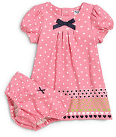 Thumbnail for your product : Hartstrings Infant's Two-Piece Pleated Hearts Dress & Bloomers Set