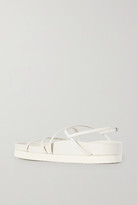 Thumbnail for your product : Co Leather Platform Sandals - Ivory