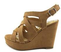 Thalia Sodi Womens Maddoraf Fabric Open Toe Casual Platform Sandals