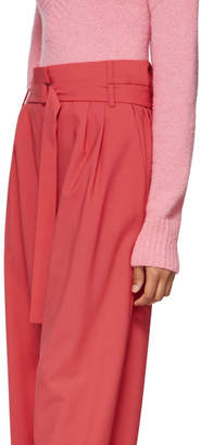 Tibi Red Suit Tailored Trousers