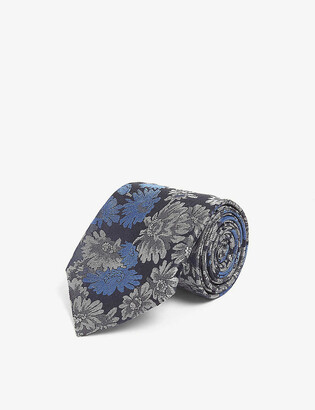 Paul Smith Floral-jacquard silk tie - ShopStyle