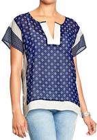 Thumbnail for your product : Old Navy Women's Kimono-Style Chiffon Tops