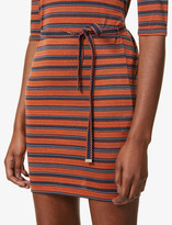 Thumbnail for your product : Sessun Striped stretch-jersey mini dress