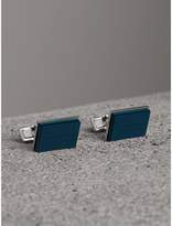Thumbnail for your product : Burberry Engraved Enamel Cufflinks