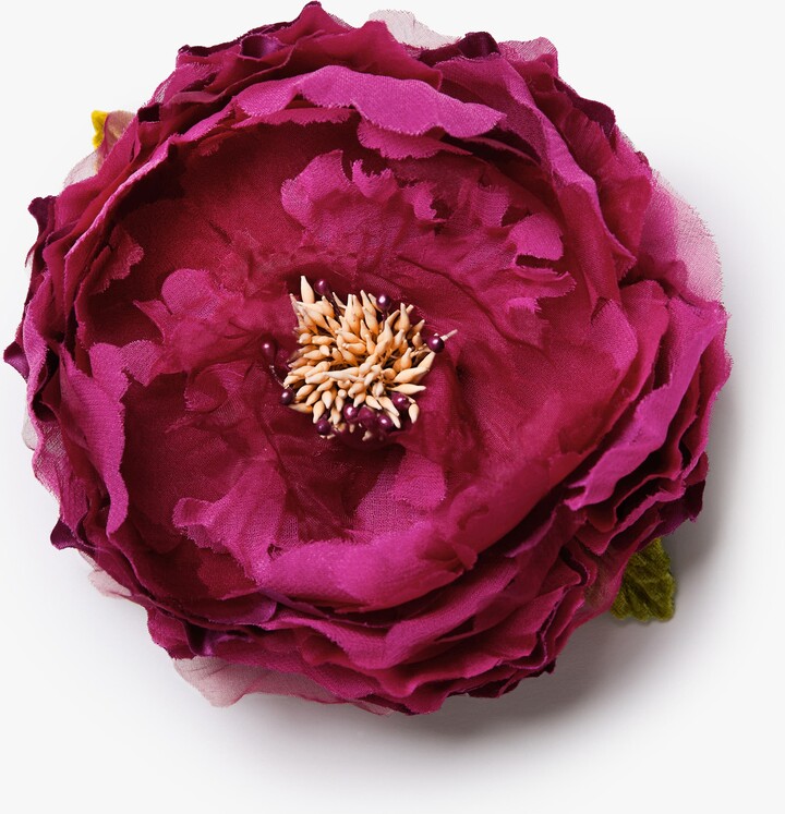 Helena Simon The Magenta Peony Floral Brooch