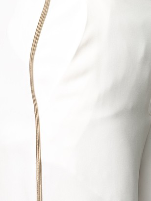 ZEUS + DIONE Side Piping Detail Flared Trousers