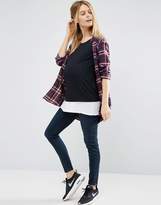 Thumbnail for your product : ASOS Maternity TALL NURSING T-Shirt With Double Layer