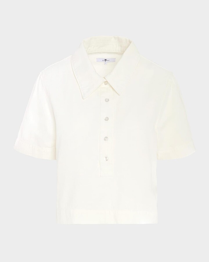 7 For All Mankind Short-Sleeve Polo Top