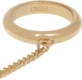 Thumbnail for your product : Chloé Carly gold-tone ring