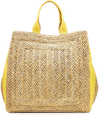 Emilio Pucci Straw Tote with Leather