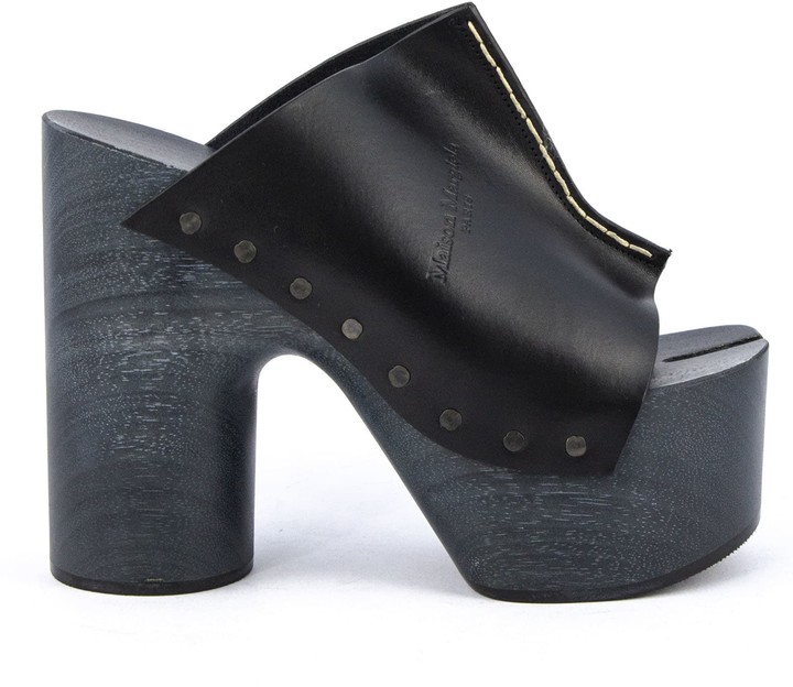 black clog heels