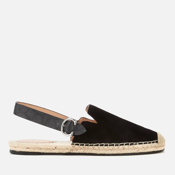 black suede espadrilles