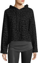 Thumbnail for your product : RtA Denim Marvin Hooded Leopard-Print Sweatshirt