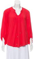 Thumbnail for your product : Diane von Furstenberg Long Sleeve Blouse coral Long Sleeve Blouse