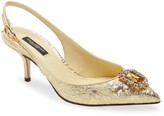 Thumbnail for your product : Dolce & Gabbana Crystal Embellished Pointed Toe Pump