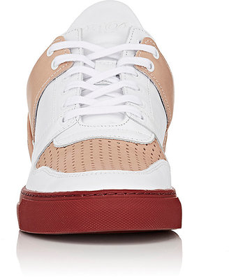 Filling Pieces Men's Men's "Low Top Transformed" Leather Sneakers-White, Pink