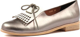 Mollini Quarr Pewter-white Shoes Womens Shoes Casual Flat Shoes