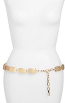 Thumbnail for your product : Steve Madden Steven by Square Plaque Chain Belt