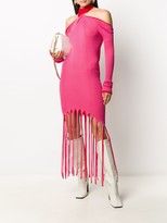 Thumbnail for your product : Bottega Veneta Twisted-Neck Ribbed-Knit Dress