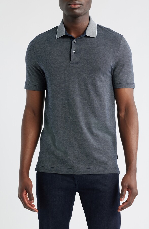 HUGO BOSS Pitton Slim Fit Mercerized Cotton Polo