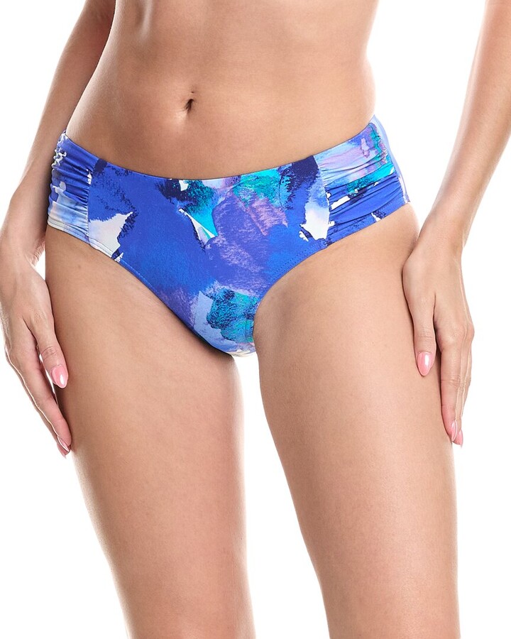 Sea Level Australia Cascade Mid-Rise Gathered Side Bikini Bottom