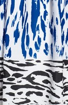 Thumbnail for your product : Ellen Tracy Border Print Twill Fit & Flare Dress
