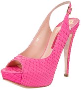 Thumbnail for your product : Gina JEMMA Peeptoe heels pink