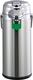 Service Ideas Signa-Air with Lever, Stainless Steel Vacuum Insulated 9 Cup Airpot