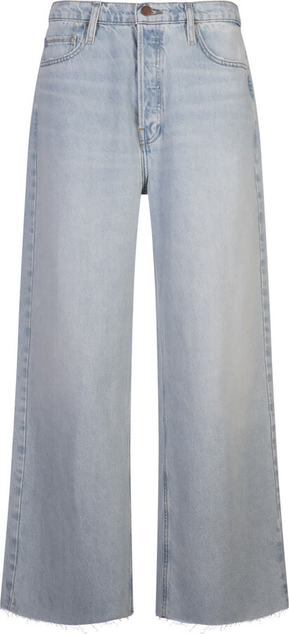 Frame Le Low Baggy Wide Leg Jeans In Fizz Indigo ShopStyle