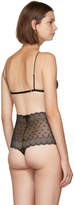 Thumbnail for your product : Kiki de Montparnasse Black Stretch Lace Soft Bra