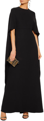 Valentino Cape-effect Silk-crepe Gown