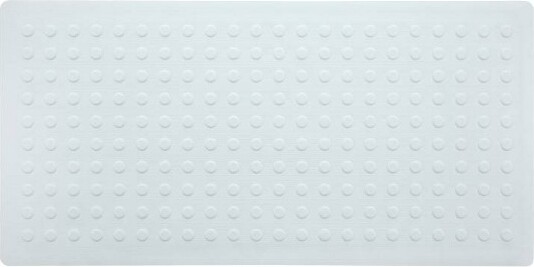 Slipx Solutions XL Non-Slip Square Shower Mat with Center Drain Hole Clear  - Slipx Solutions